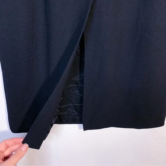 Vintage Evan Picone 100% Wool Black Maxi Skirt - Picture 6 of 7